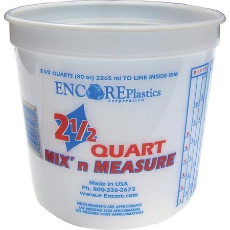 ENCORE PLASTICS 300344 Paint Container, 25 qt Capacity, Plastic 1000878